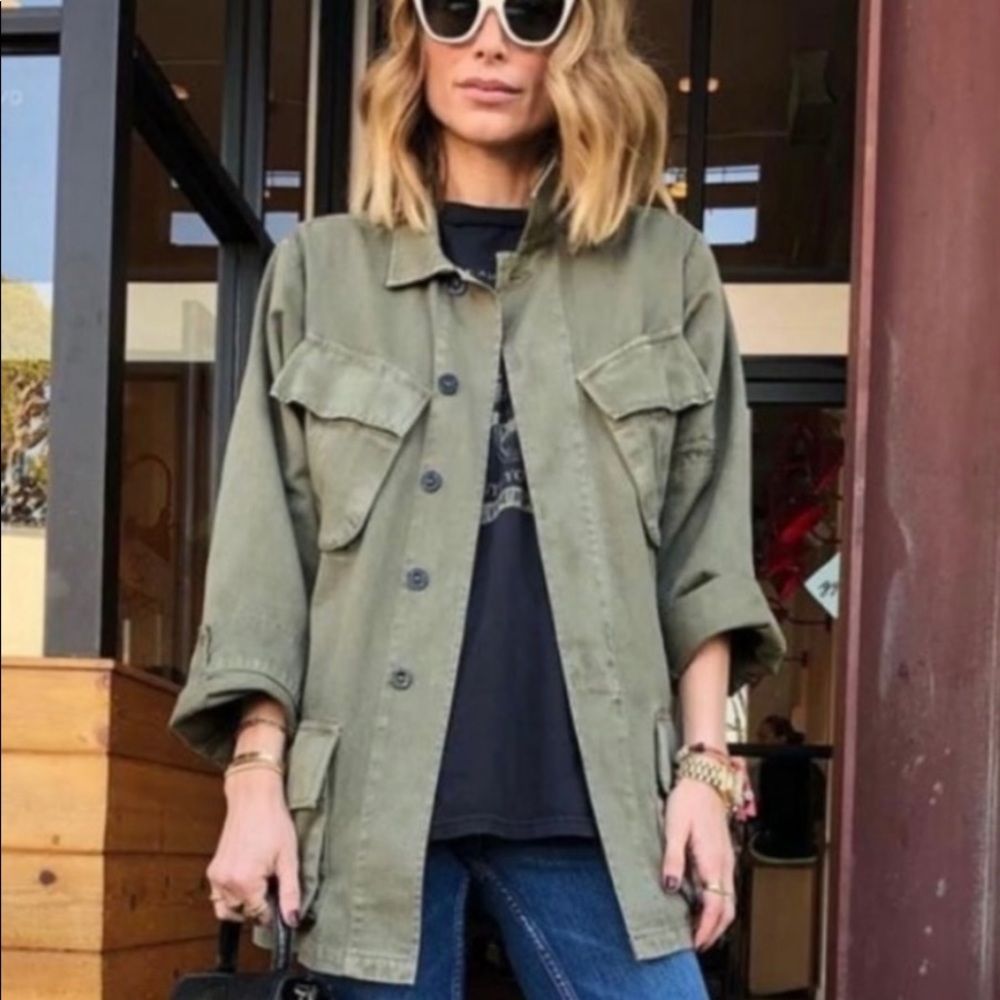 Anine Bing green jacket, style Clark. Size S